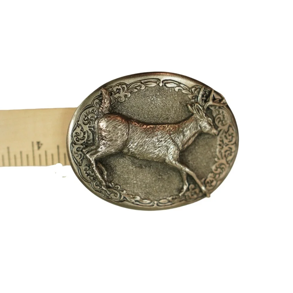 VTG‎ Great American Buckle 1981 Deer Buck Belt Buckle Serial # H502